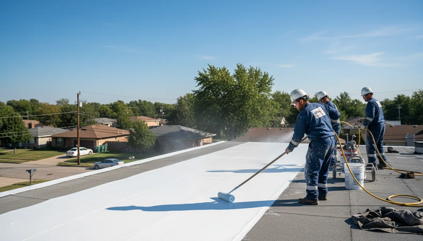 Commercial roof coating in Cleveland, OK near me